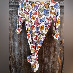 Butterfly Print Kids Footie